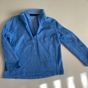 Vineyard vines performance long sleeve pullover, blue size 4T